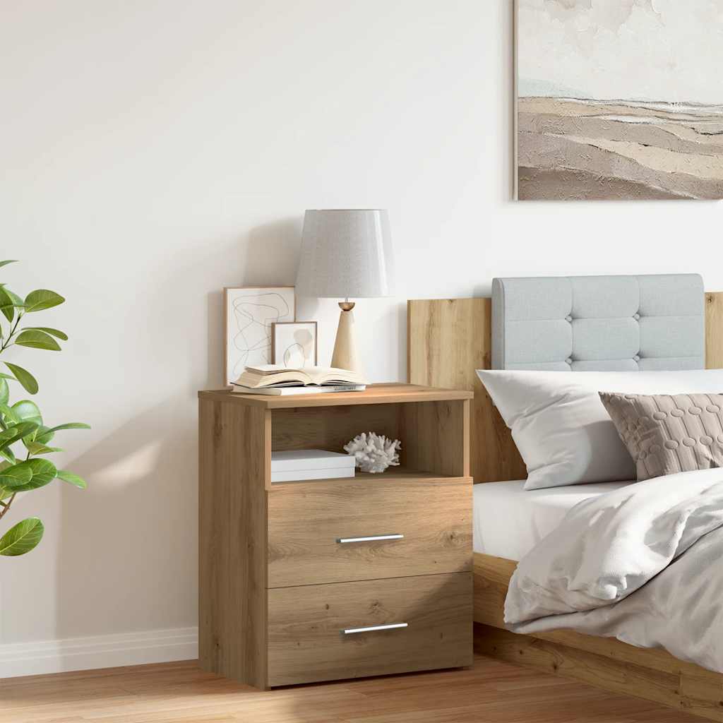 vidaXL Nachttisch Artisan-Eiche 50x32x60 cm Holzwerkstoff