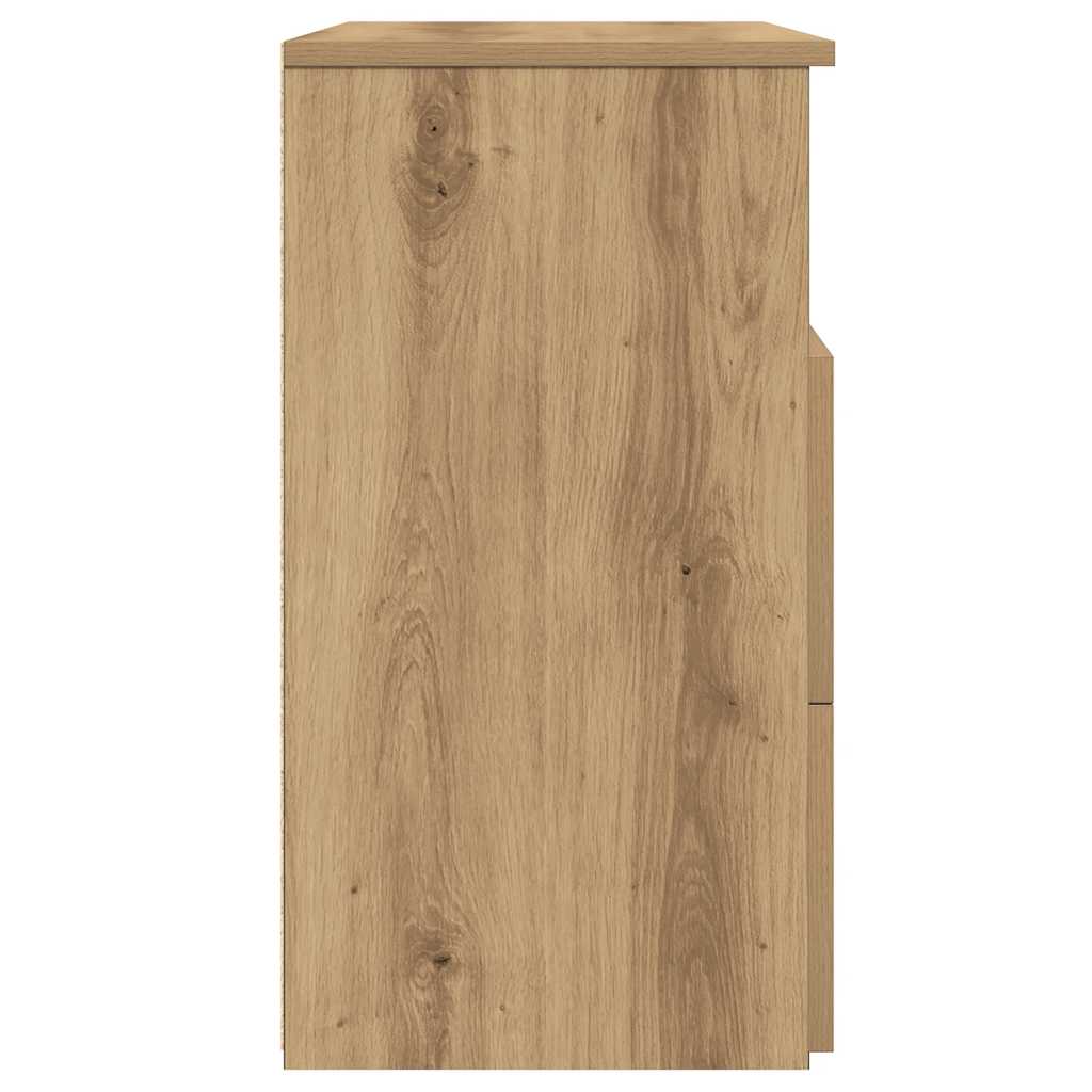 Nachttische 2 Stk. Artisan-Eiche 50x32x60 cm Holzwerkstoff