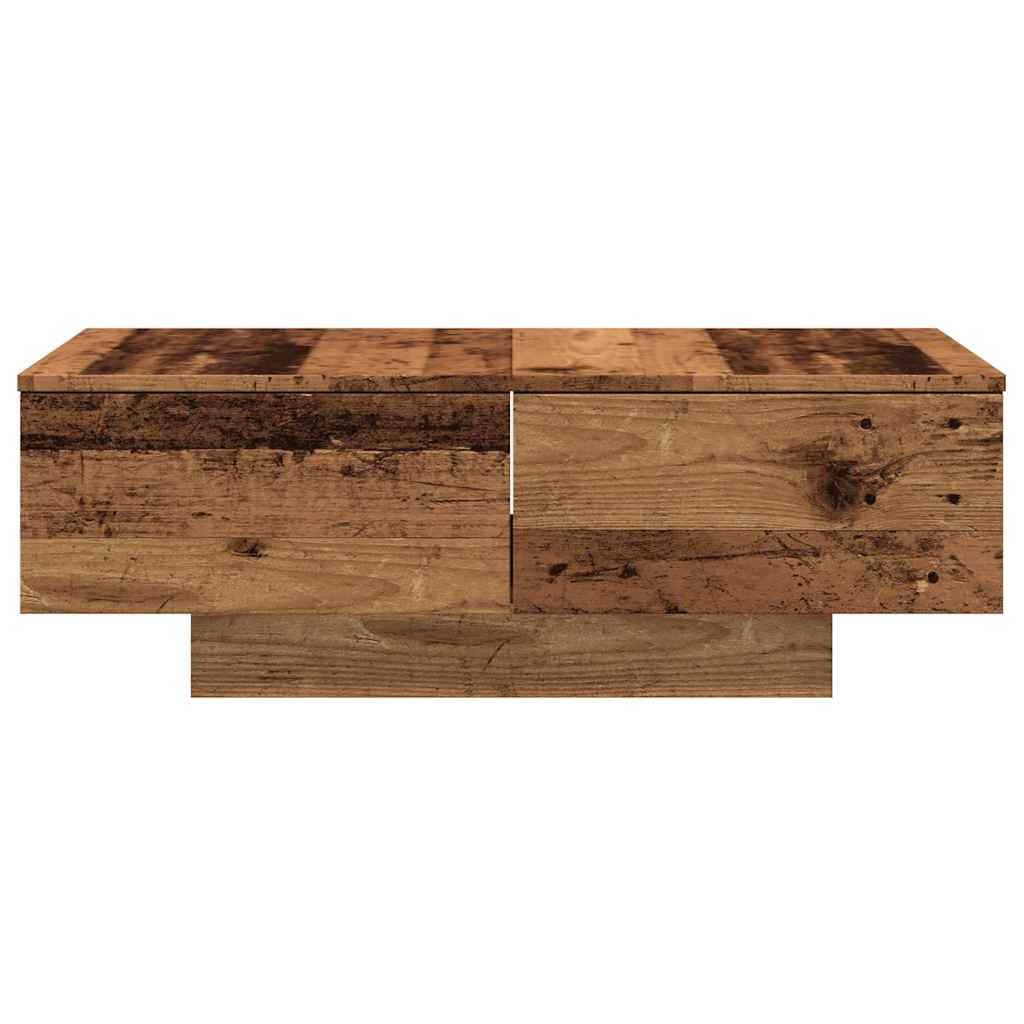 vidaXL Table basse aspect bois de récupération 90x60x31 cm Bois d'ingénierie