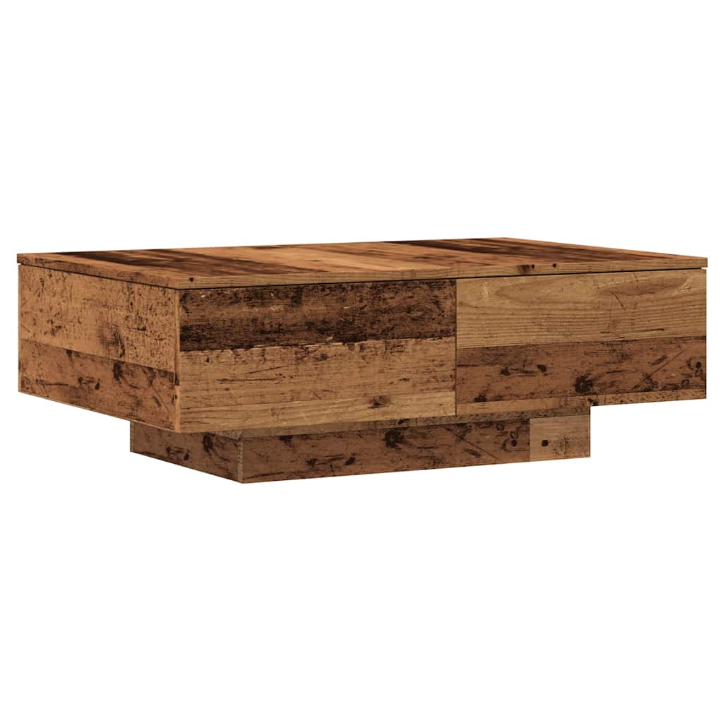 vidaXL Table basse aspect bois de récupération 90x60x31 cm Bois d'ingénierie