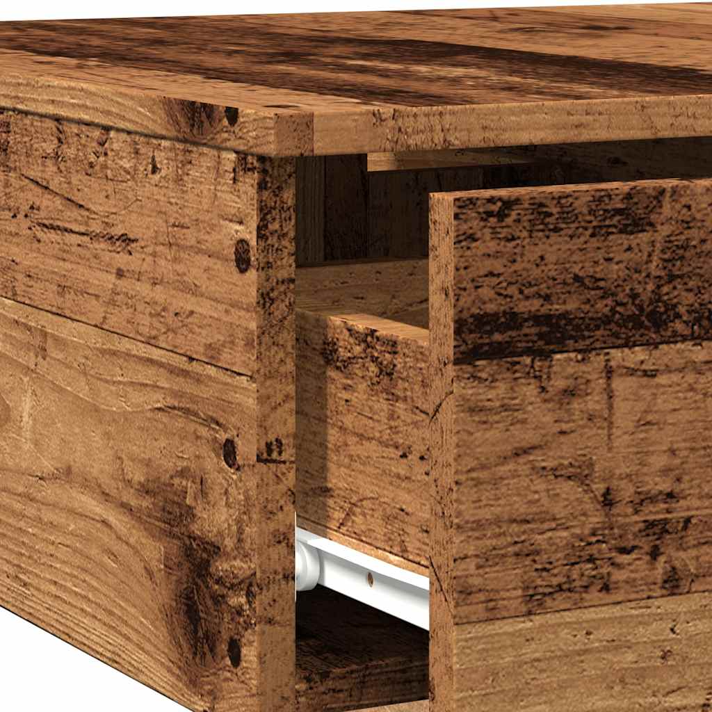 vidaXL Table basse aspect bois de récupération 90x60x31 cm Bois d'ingénierie