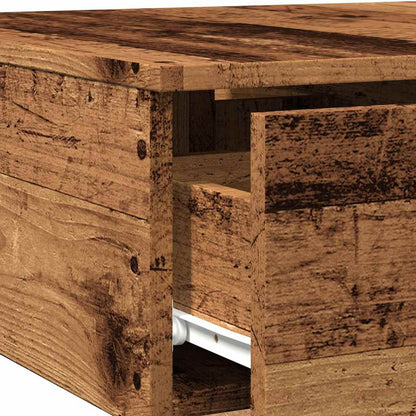 vidaXL Table basse aspect bois de récupération 90x60x31 cm Bois d'ingénierie