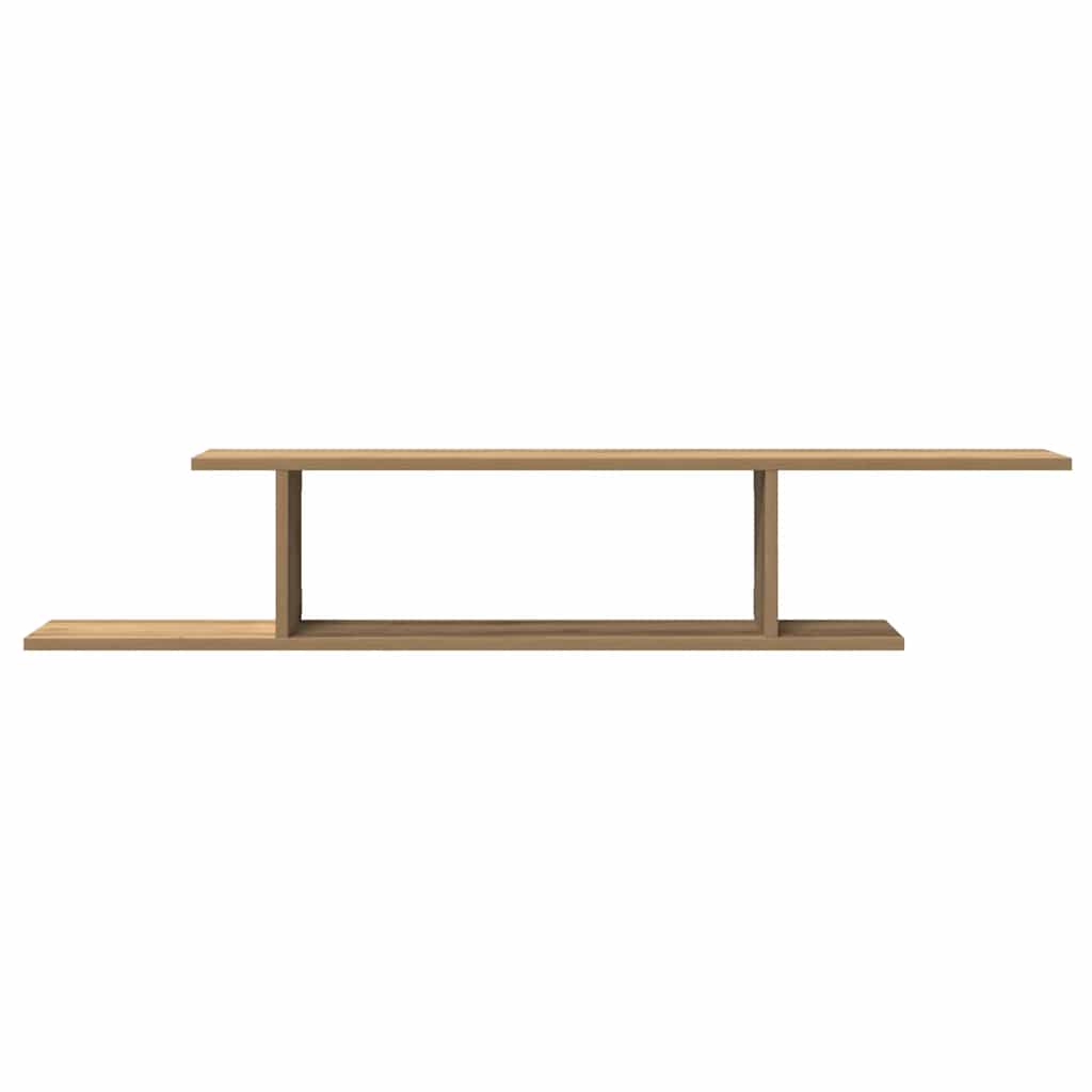 vidaXL TV-Wandregal Artisan-Eiche 125x18x23 cm Holzwerkstoff