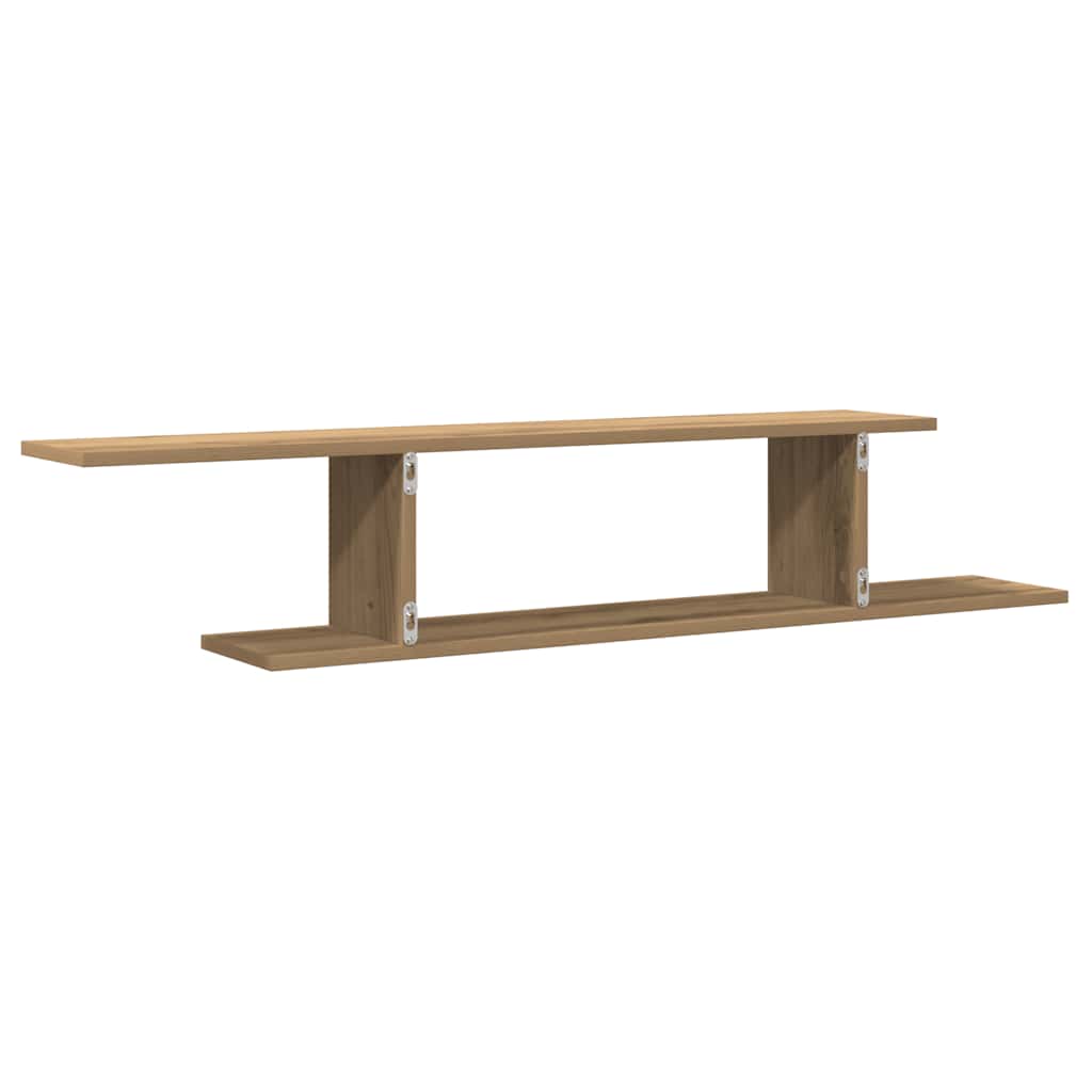TV-Wandregal Artisan-Eiche 125x18x23 cm Holzwerkstoff