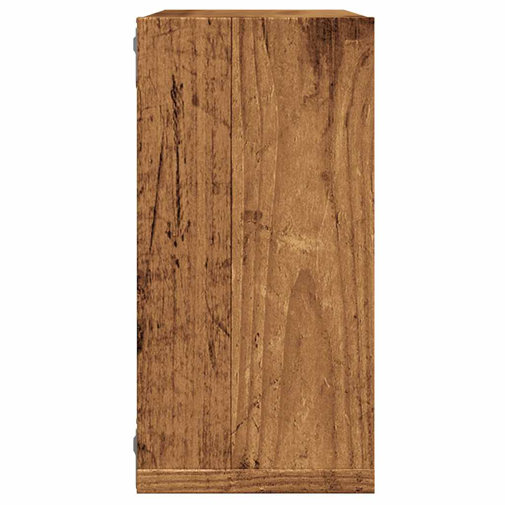 vidaXL Étagères murales cubes 2 pcs aspect bois de récupération 30x15x30 aggloméré