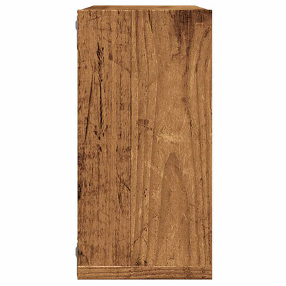 vidaXL Étagères murales cubes 2 pcs aspect bois de récupération 30x15x30 aggloméré