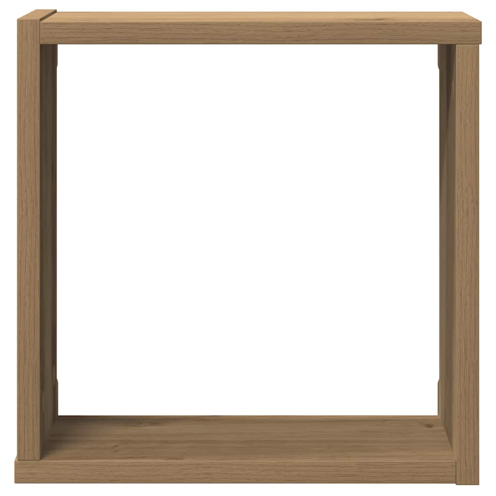 vidaXL Étagères murales cubes 2 pcs Chêne artisan 30x15x30 Bois d'ingénierie