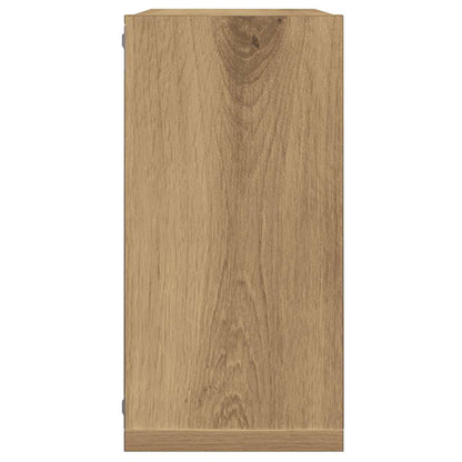 vidaXL Étagères murales cubes 2 pcs Chêne artisan 30x15x30 Bois d'ingénierie