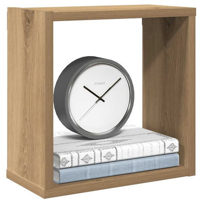 vidaXL Étagères murales cubes 2 pcs Chêne artisan 30x15x30 Bois d'ingénierie