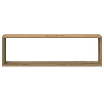 vidaXL Würfel-Wandregale 2 Stk. Artisan-Eiche 100x15x30 Holzwerkstoff