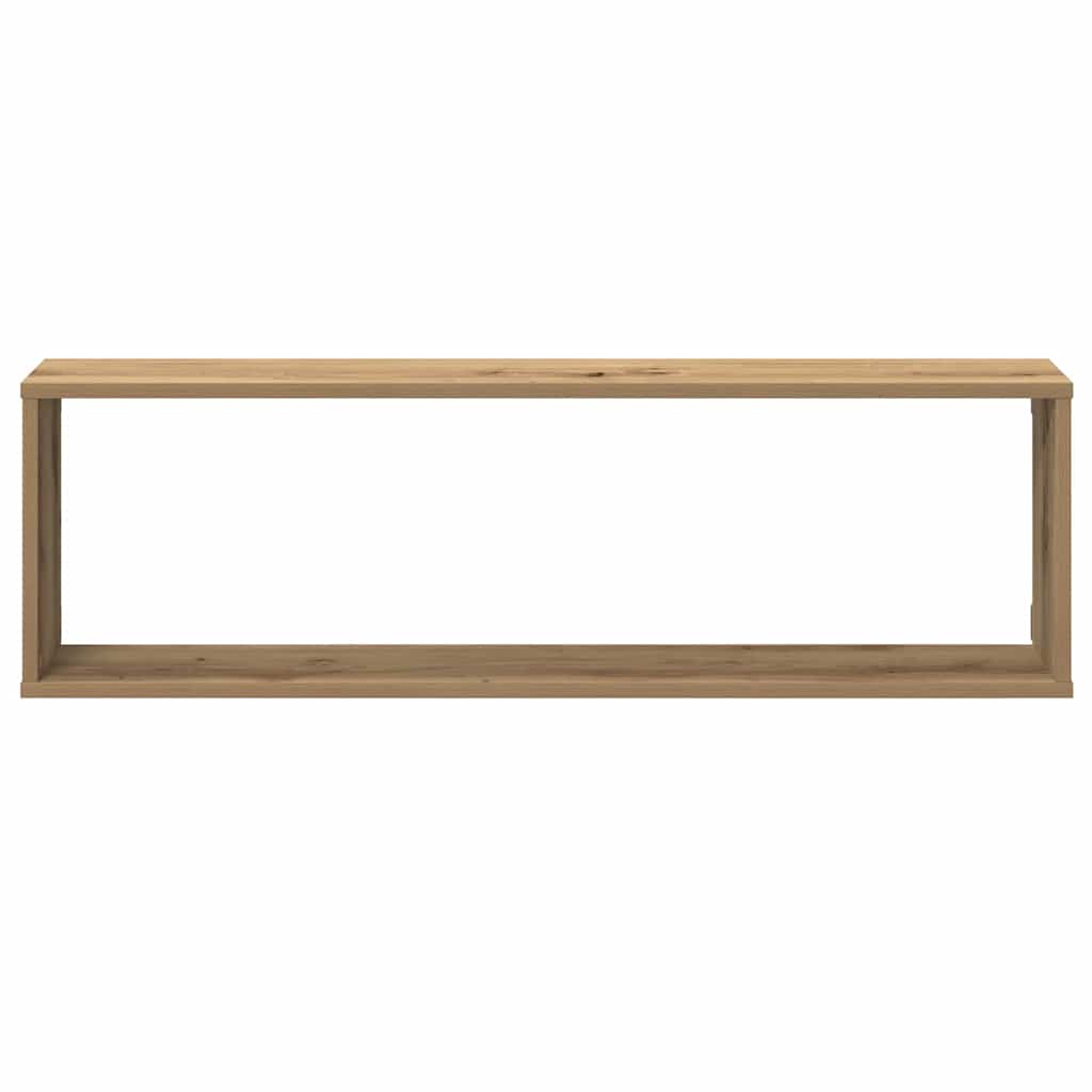 vidaXL Würfel-Wandregale 4 Stk. Artisan-Eiche 100x15x30 Holzwerkstoff