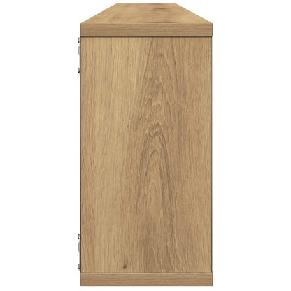 vidaXL Würfel-Wandregale 4 Stk. Artisan-Eiche 100x15x30 Holzwerkstoff