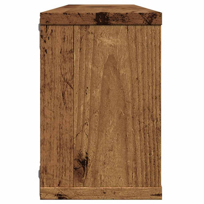 vidaXL Würfel-Wandregale 2 Stk. Altholz-Optik 60x15x23 Holzwerkstoff