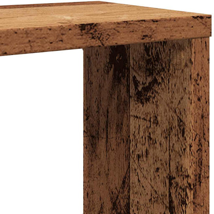 vidaXL Würfel-Wandregale 2 Stk. Altholz-Optik 60x15x23 Holzwerkstoff