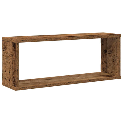 vidaXL Würfel-Wandregale 4 Stk. Altholz-Optik 60x15x23 Holzwerkstoff
