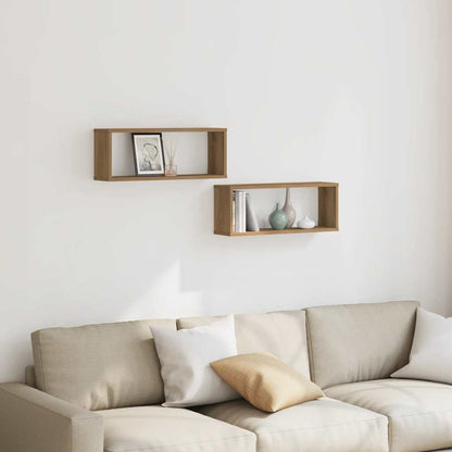 Würfel-Wandregale 2 Stk. Artisan-Eiche 60x15x23 Holzwerkstoff