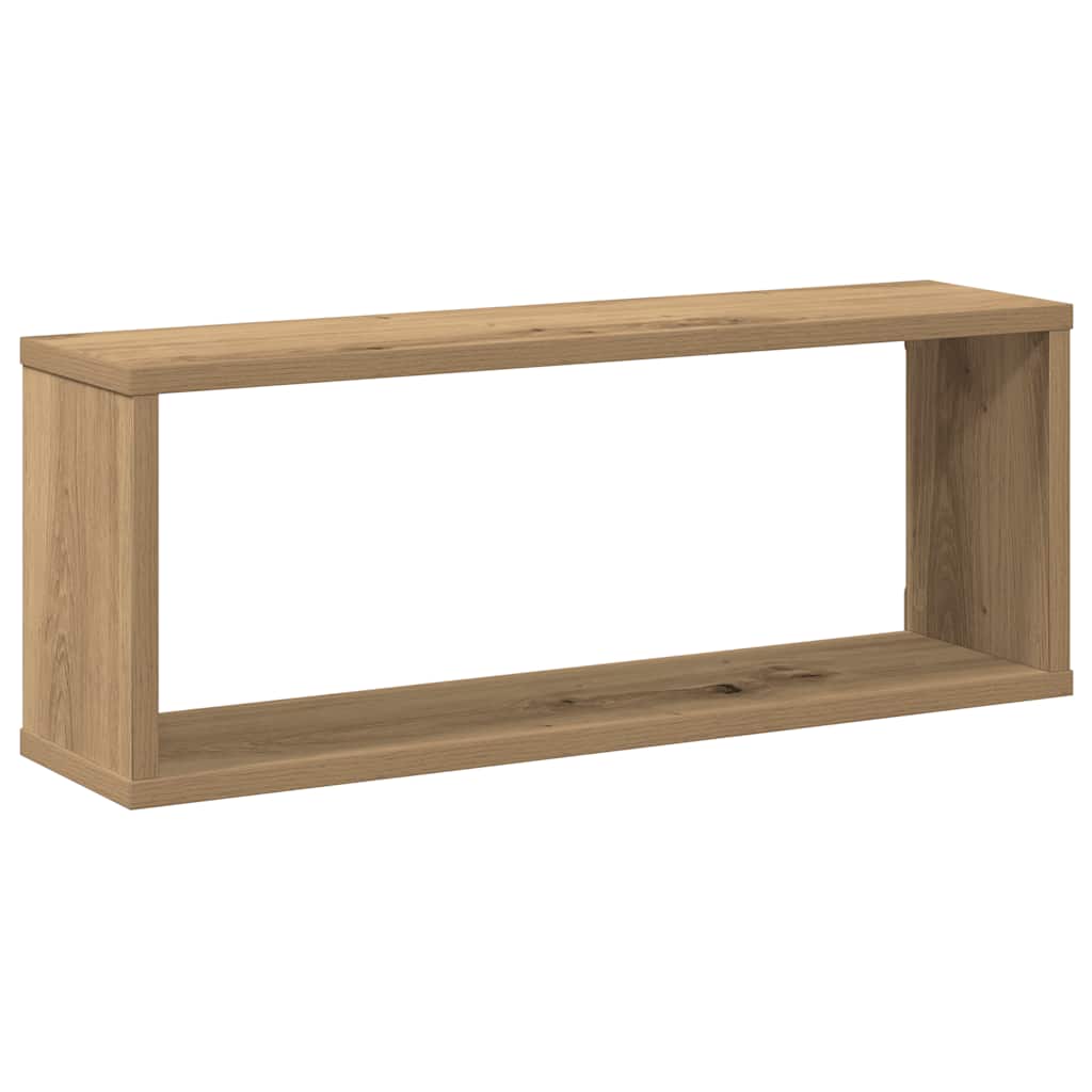 vidaXL Würfel-Wandregale 2 Stk. Artisan-Eiche 60x15x23 Holzwerkstoff
