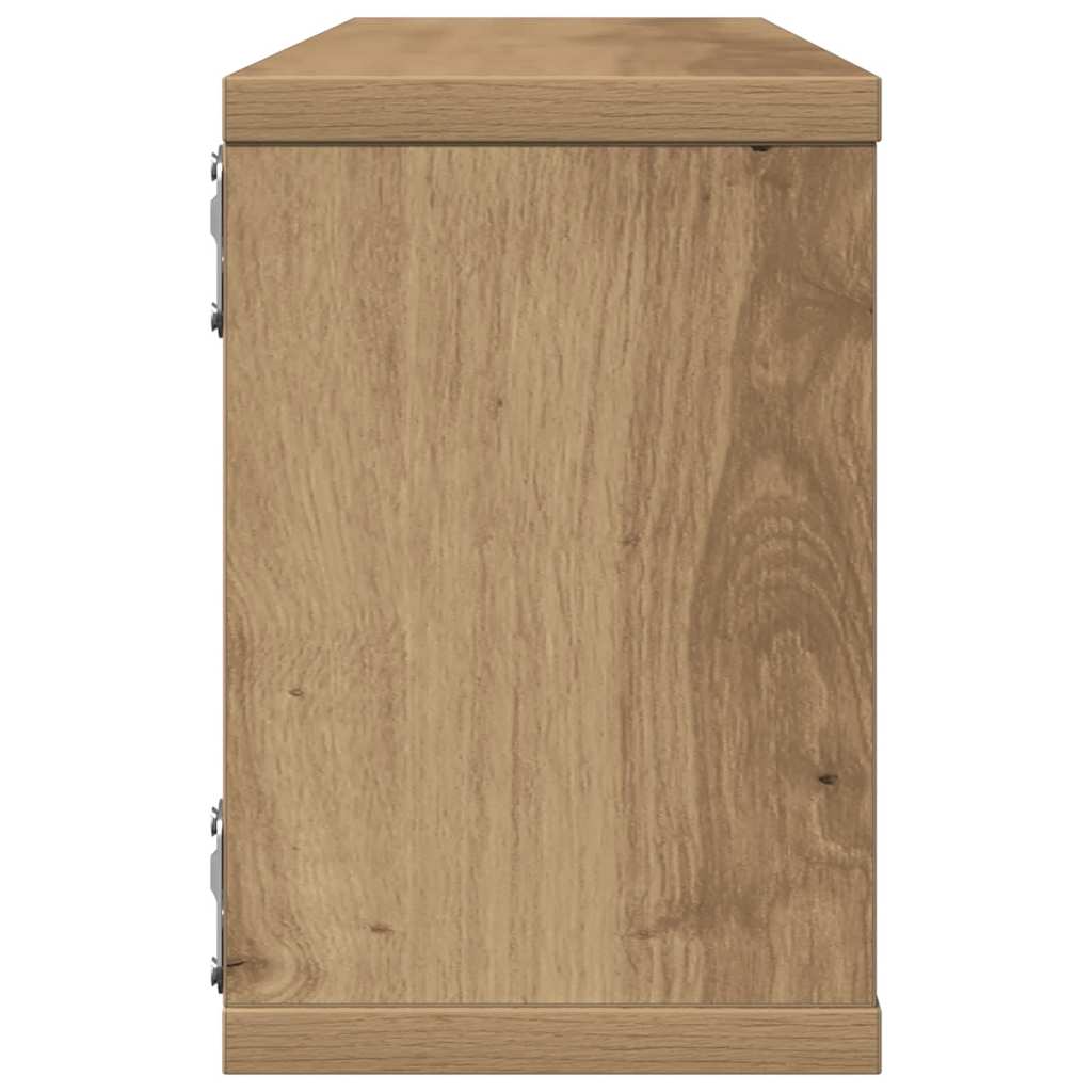 vidaXL Wandregale 4 Stk. Artisan-Eiche 60x15x23 cm Holzwerkstoff