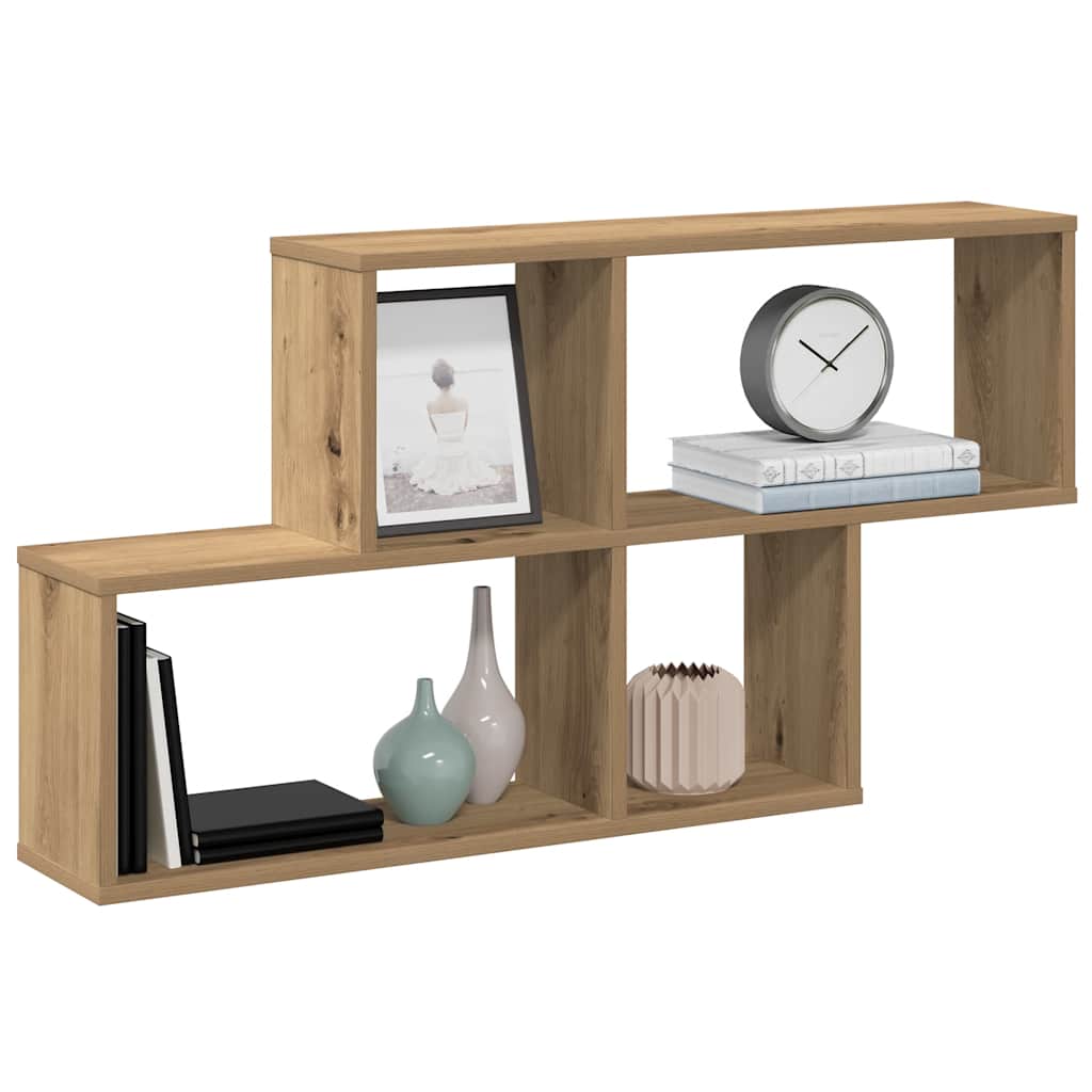 vidaXL Wandregal Artisan-Eiche 100x18x53 cm Holzwerkstoff