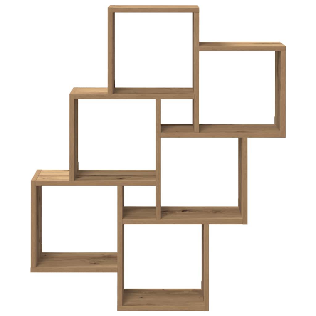 vidaXL Étagère cube Chêne Artisan 78x15x93 cm Bois d'ingénierie