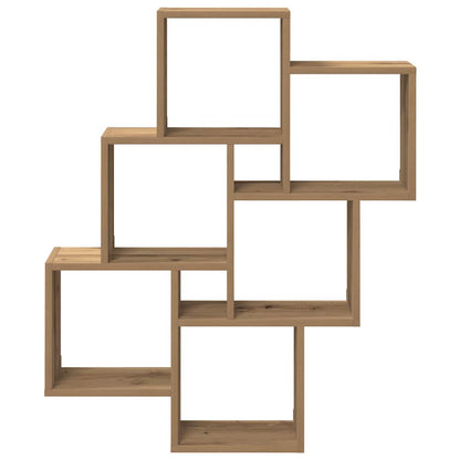 vidaXL Étagère cube Chêne Artisan 78x15x93 cm Bois d'ingénierie