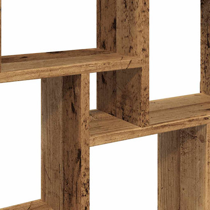 vidaXL Würfelregal Altholz-Optik 90x15x119,5 cm Holzwerkstoff