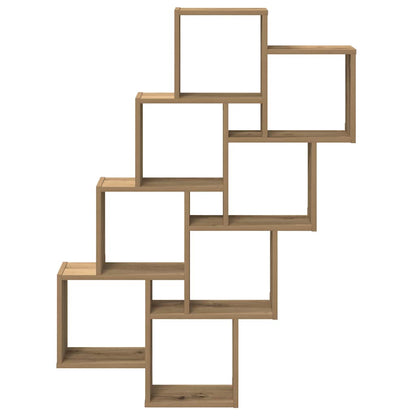 vidaXL Würfelregal Artisan-Eiche 90x15x119,5 cm Holzwerkstoff