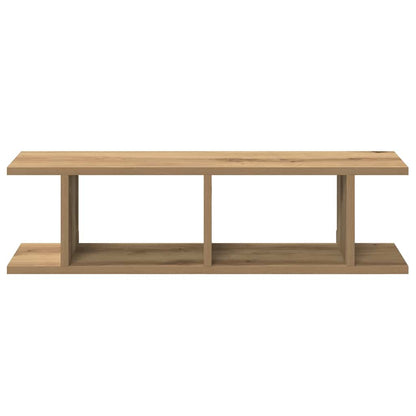 vidaXL Étagères murales 2 pcs Chêne artisan 75x18x20 cm Bois d'ingénierie