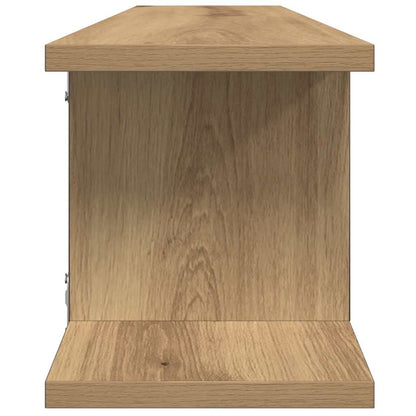 vidaXL Étagères murales 2 pcs Chêne artisan 75x18x20 cm Bois d'ingénierie