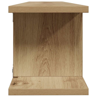 vidaXL Étagères murales 2 pcs Chêne artisan 90x18x20 cm Bois d'ingénierie