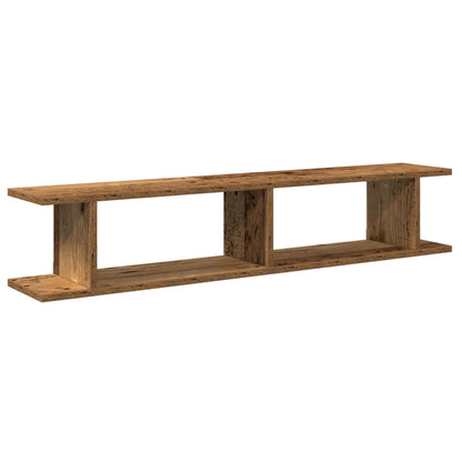 vidaXL Wandregale 2 Stk. Altholz-Optik 105x18x20 cm Holzwerkstoff
