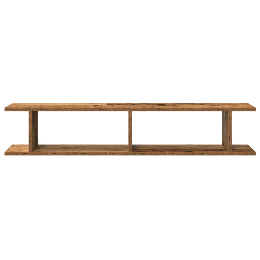vidaXL Wandregale 2 Stk. Altholz-Optik 105x18x20 cm Holzwerkstoff