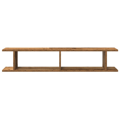 vidaXL Wandregale 2 Stk. Altholz-Optik 105x18x20 cm Holzwerkstoff