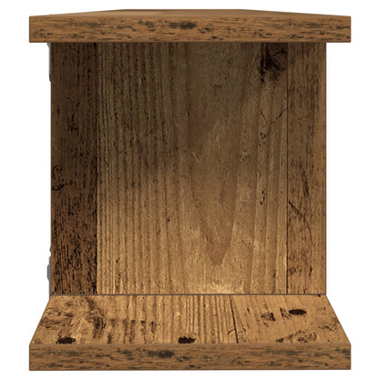 vidaXL Wandregale 2 Stk. Altholz-Optik 105x18x20 cm Holzwerkstoff