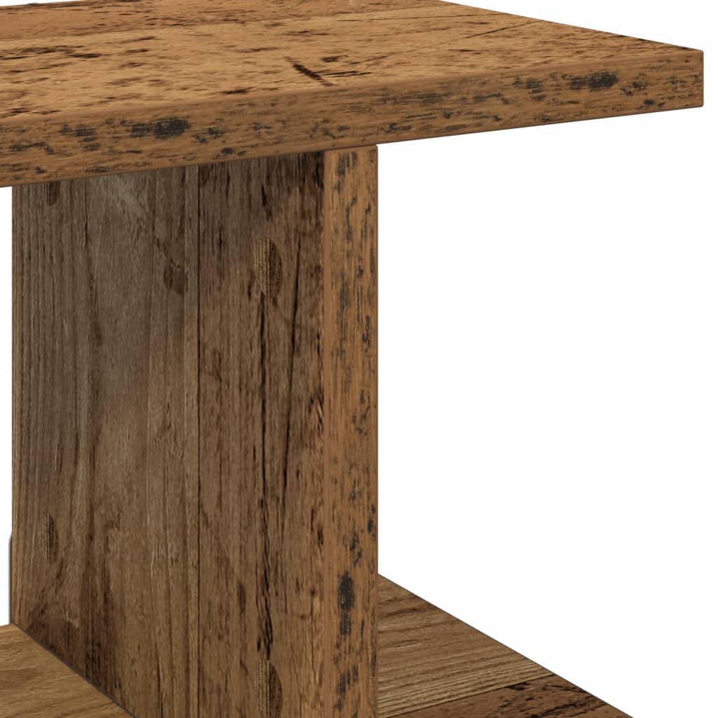 vidaXL Wandregale 2 Stk. Altholz-Optik 105x18x20 cm Holzwerkstoff