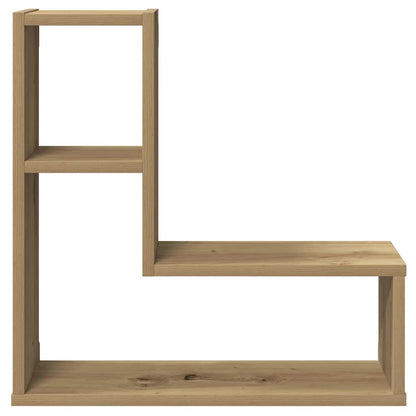 vidaXL Wandregale 2 Stk. Artisan-Eiche 50x15x50 Holzwerkstoff