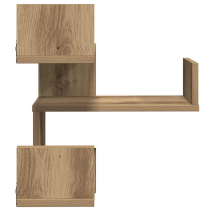 vidaXL Étagère d'angle murale chêne Artisan 40x40x49,5 cm, bois d'ingénierie