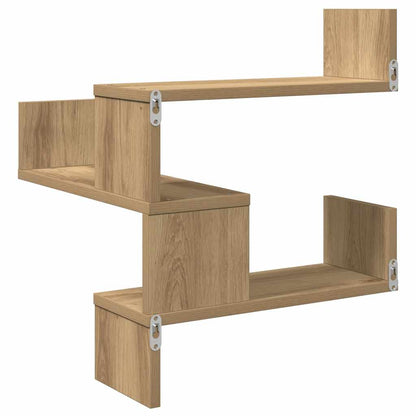 vidaXL Étagère d'angle murale chêne Artisan 40x40x49,5 cm, bois d'ingénierie