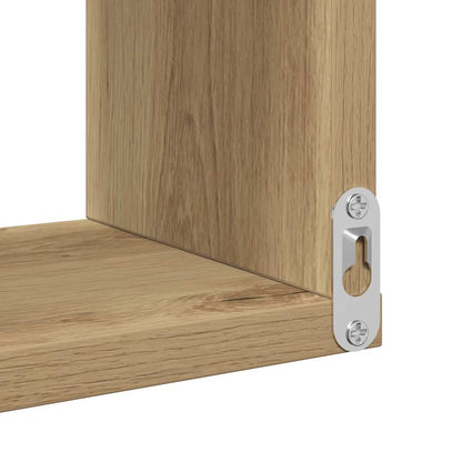 vidaXL Étagère d'angle murale chêne Artisan 40x40x49,5 cm, bois d'ingénierie