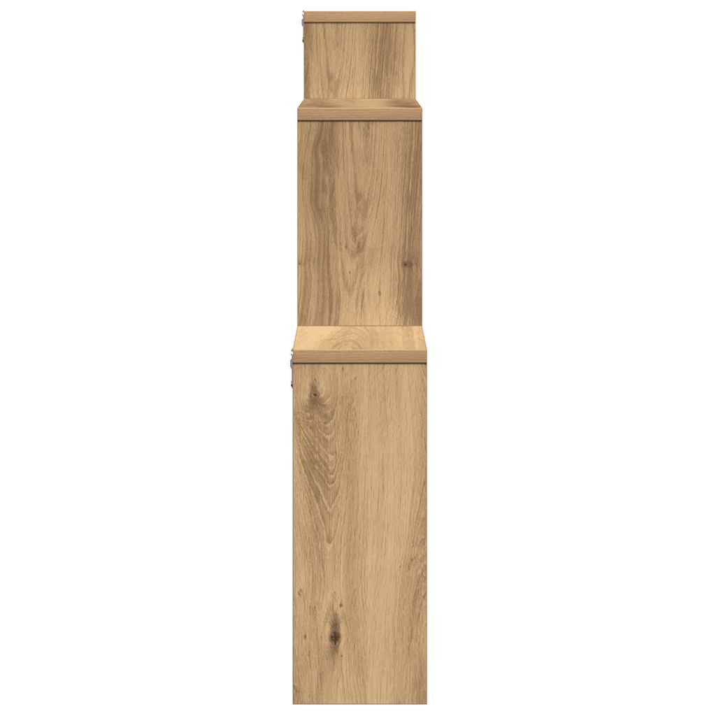 vidaXL Wandregal Artisan-Eiche 80x15x78,5 cm Holzwerkstoff