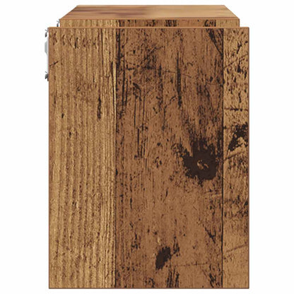 Wandregale 2 Stk. Altholz-Optik 100x15x20 cm Holzwerkstoff