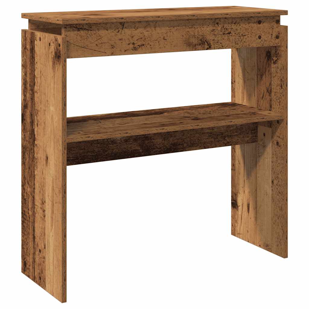 vidaXL Console aspect bois de récupération 80x30x80 cm Bois d'ingénierie