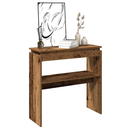 vidaXL Console aspect bois de récupération 80x30x80 cm Bois d'ingénierie