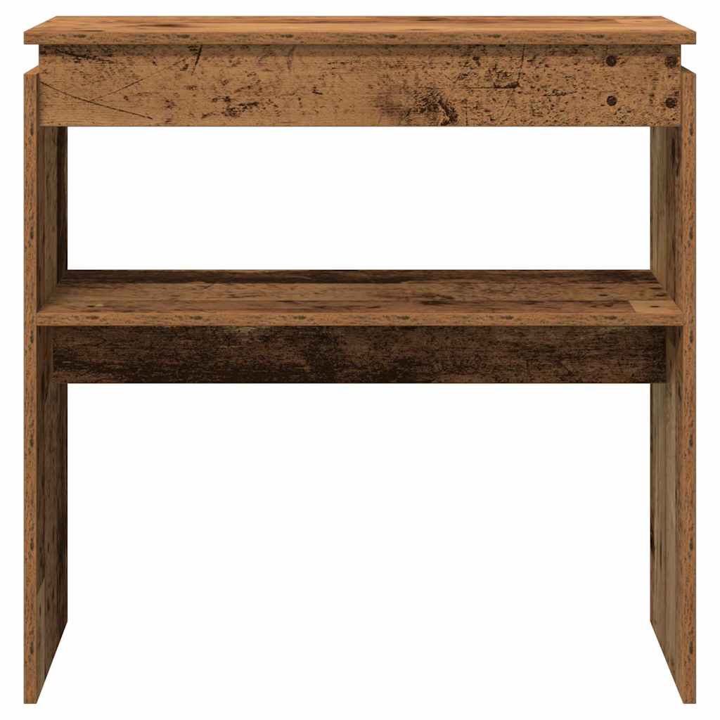vidaXL Console aspect bois de récupération 80x30x80 cm Bois d'ingénierie