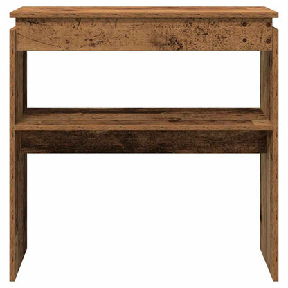 vidaXL Console aspect bois de récupération 80x30x80 cm Bois d'ingénierie