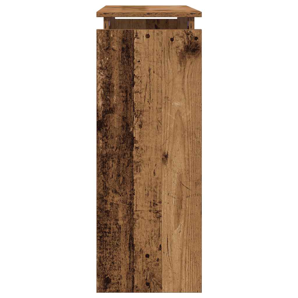 vidaXL Console aspect bois de récupération 80x30x80 cm Bois d'ingénierie