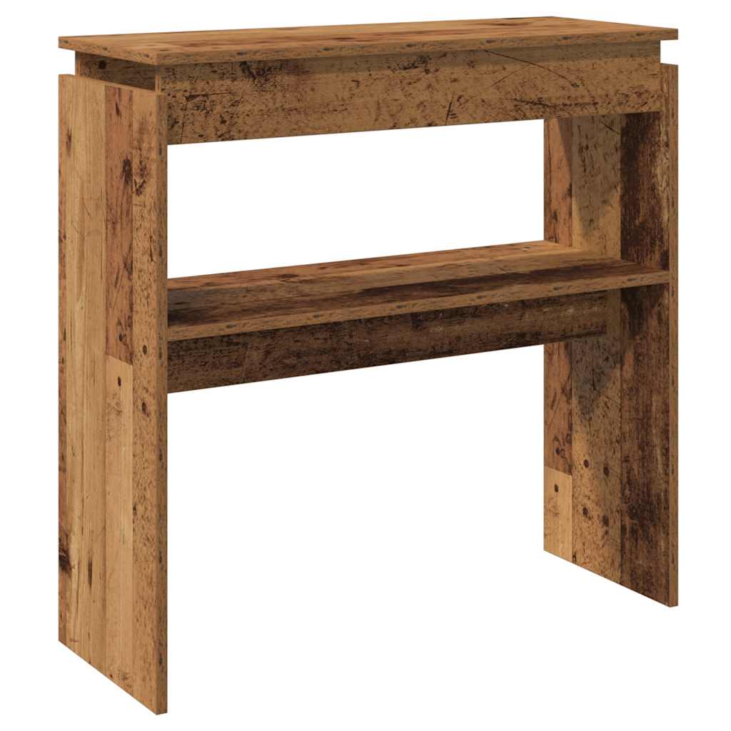 vidaXL Console aspect bois de récupération 80x30x80 cm Bois d'ingénierie