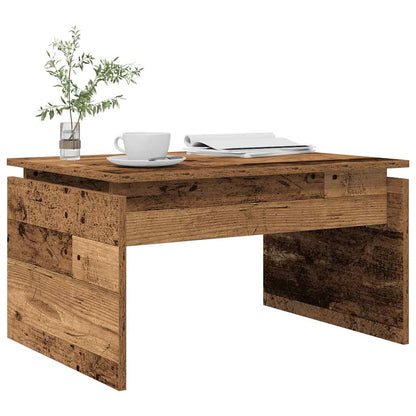 vidaXL Table basse aspect bois de récupération 68x50x38 cm Bois d'ingénierie