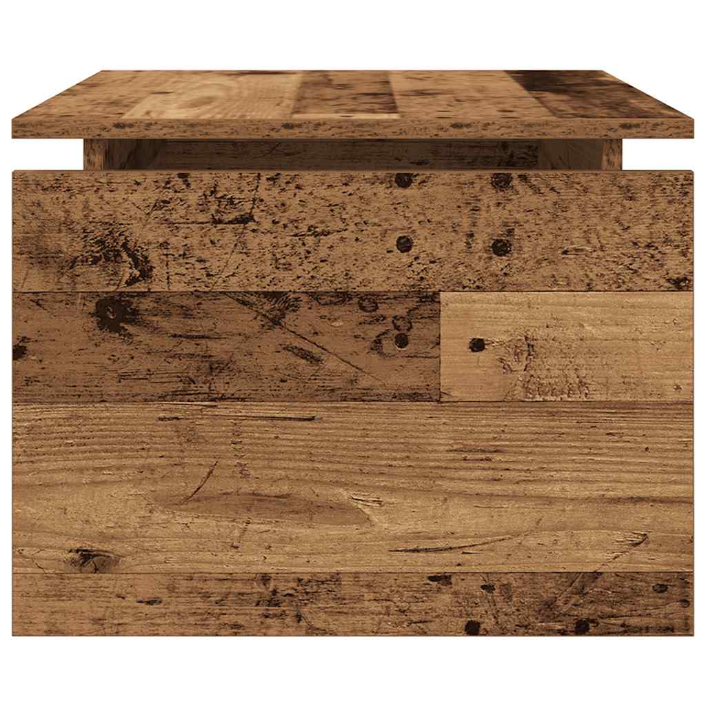 vidaXL Table basse aspect bois de récupération 68x50x38 cm Bois d'ingénierie