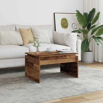 vidaXL Table basse aspect bois de récupération 68x50x38 cm Bois d'ingénierie